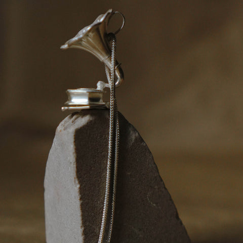 Gramophone Charm with Chain