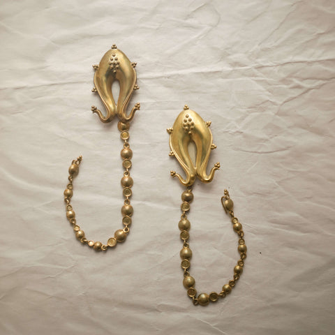 Trajva Chain and Peacock Earrings