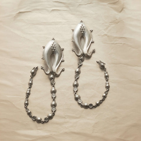 Trajva Chain and Peacock Earrings